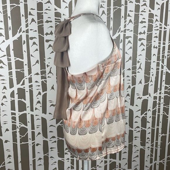 Silk Twill Ruffle Back Tank Top M - Picture 3 of 8